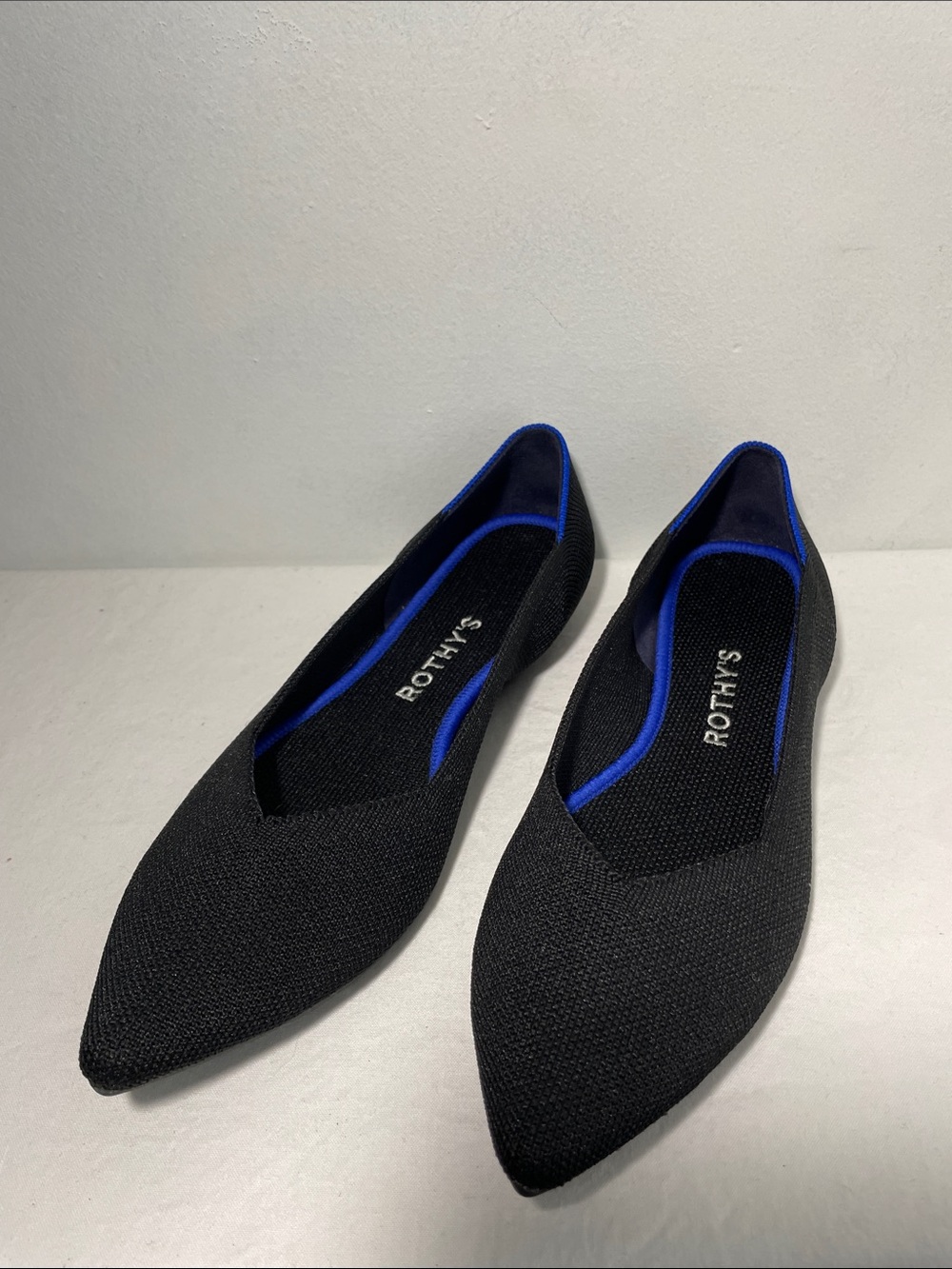 Rothy's The Point II Black Flats 8 - Picture 9 of 16